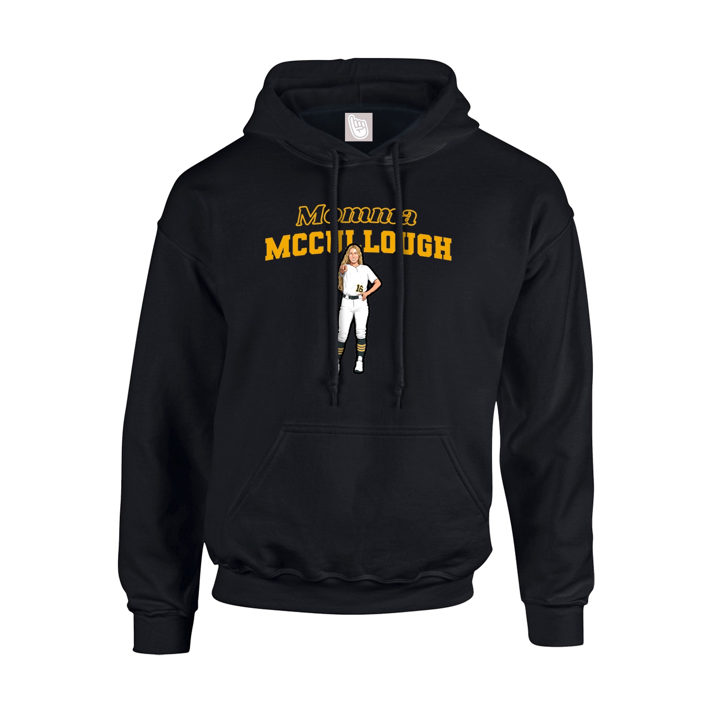 Hoodie — Mothers Day Block in Black