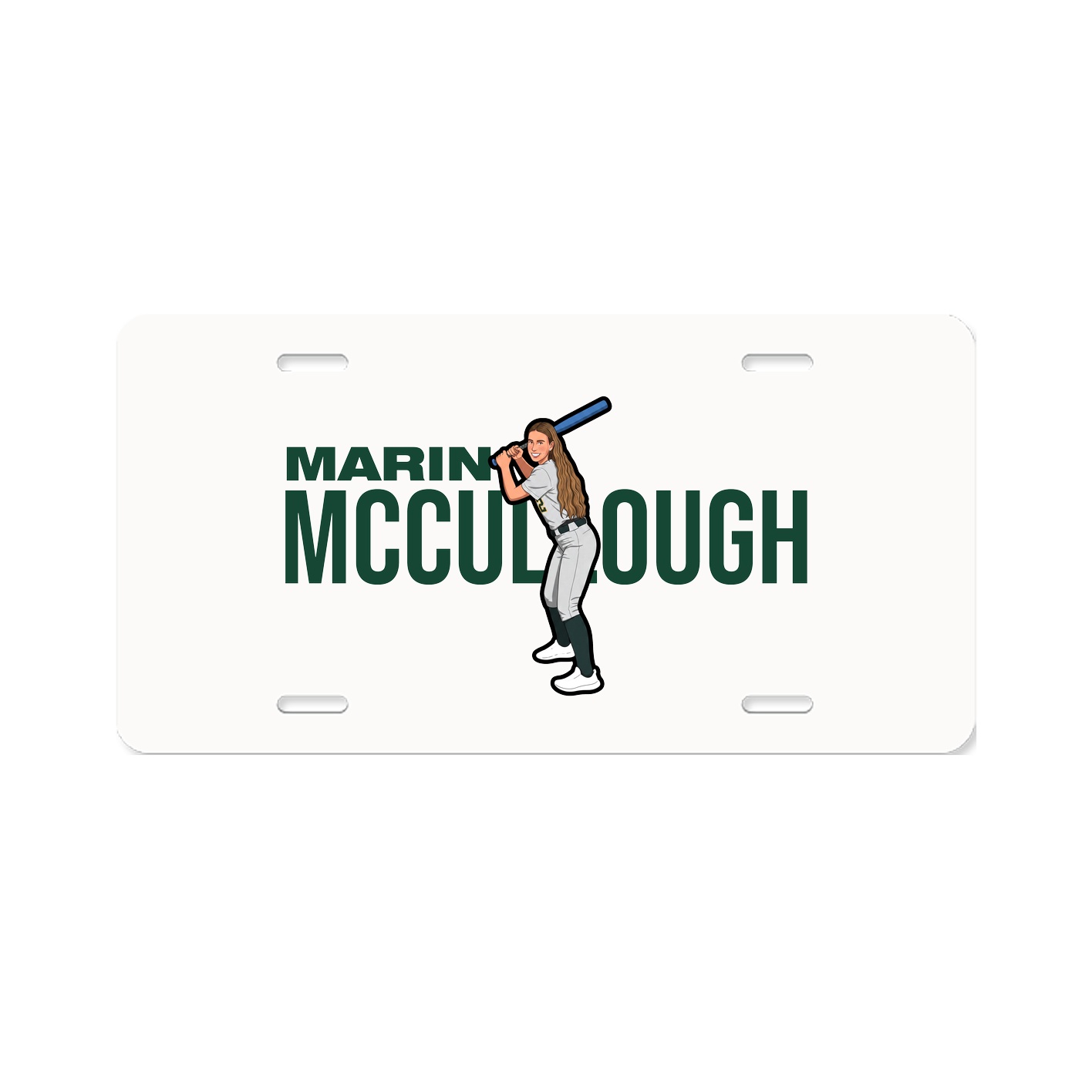 License Plate — Player Name in Classic