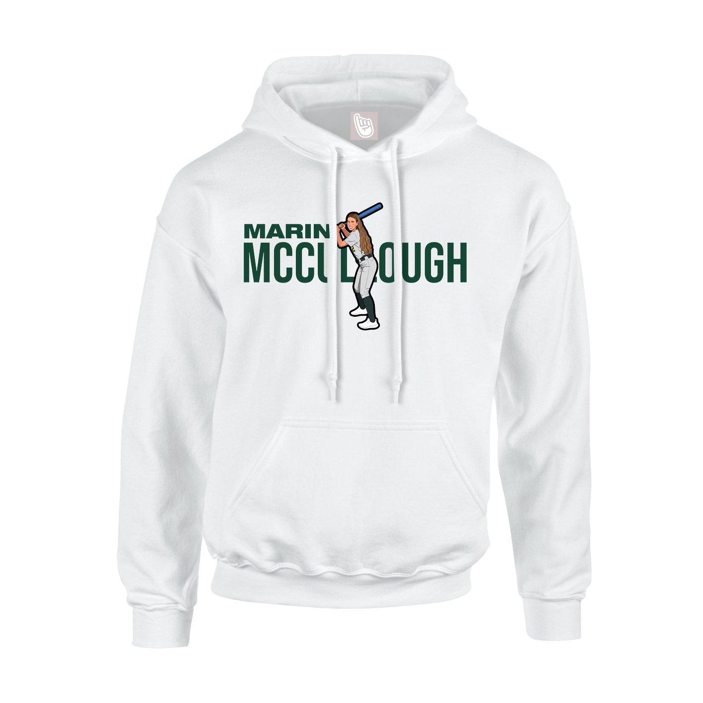 Hoodie — Player Name in White