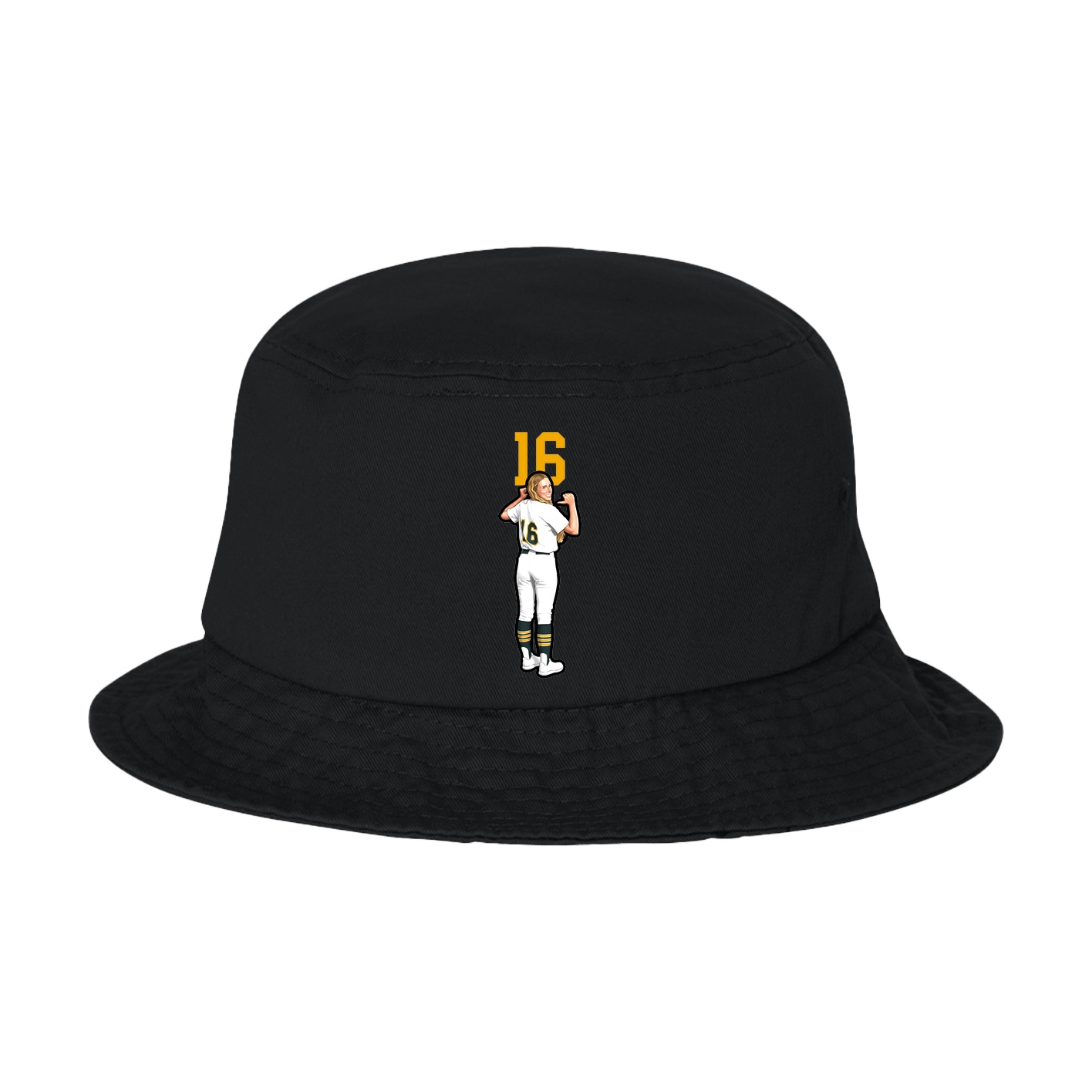 Bucket Cap — Number Top in Black