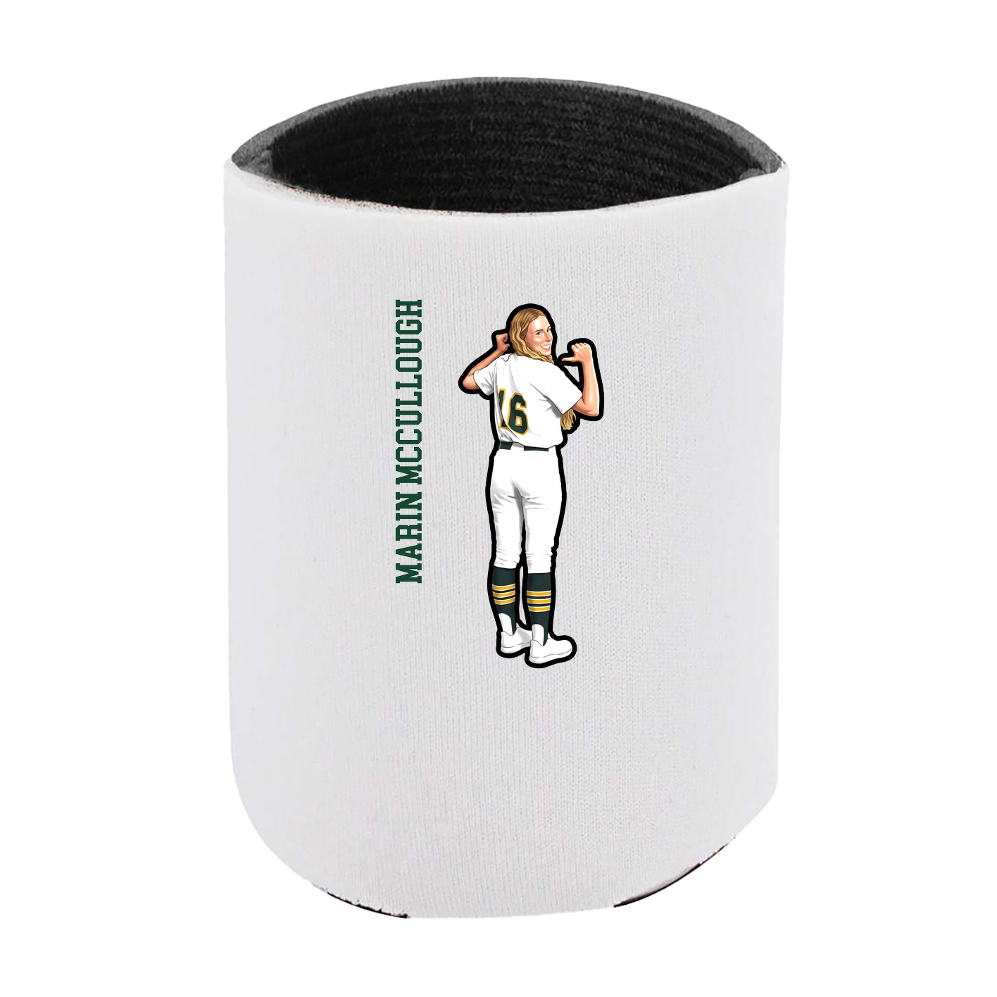Can Holder — Name Vertical in White