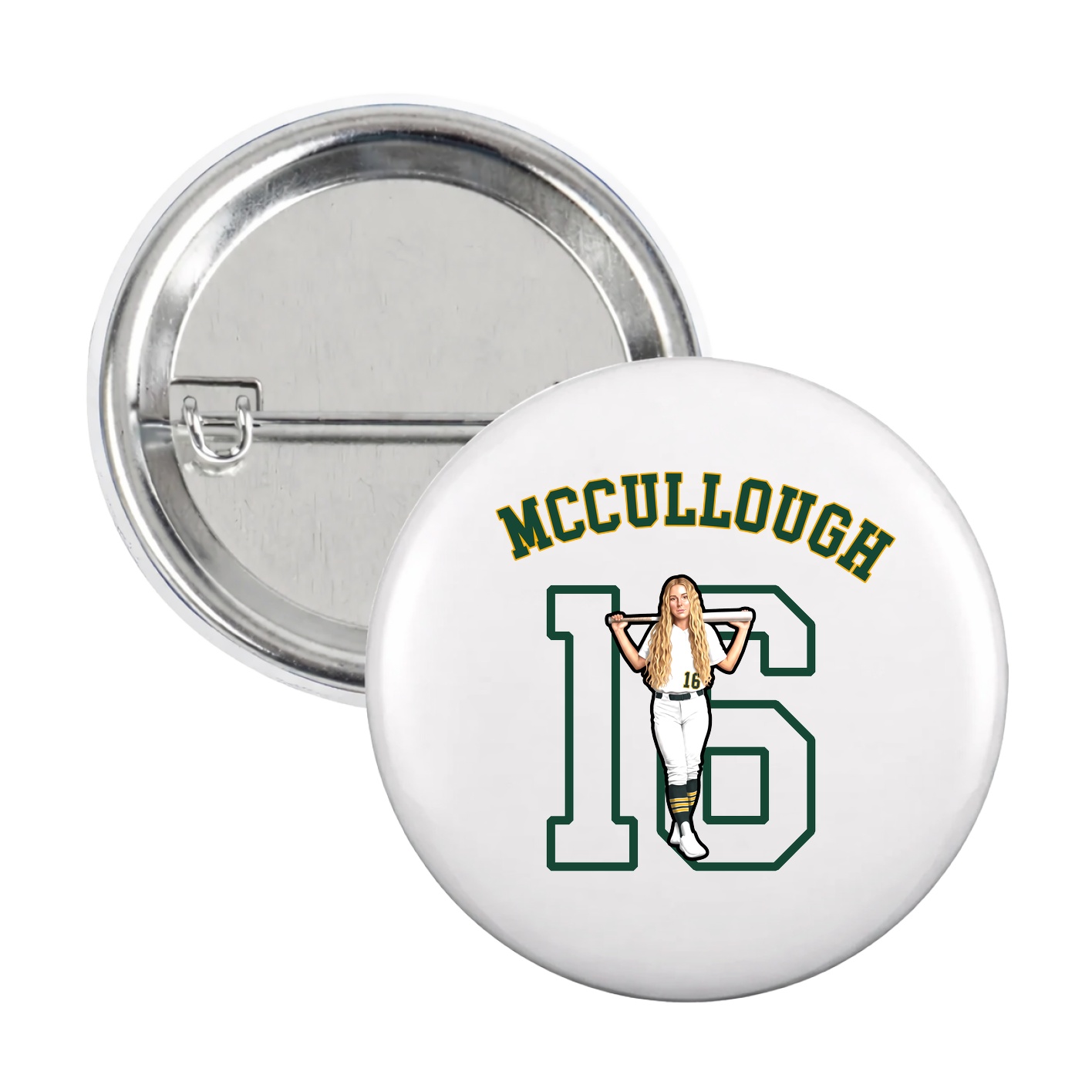 Game Day Button — Shirsey Arch in White