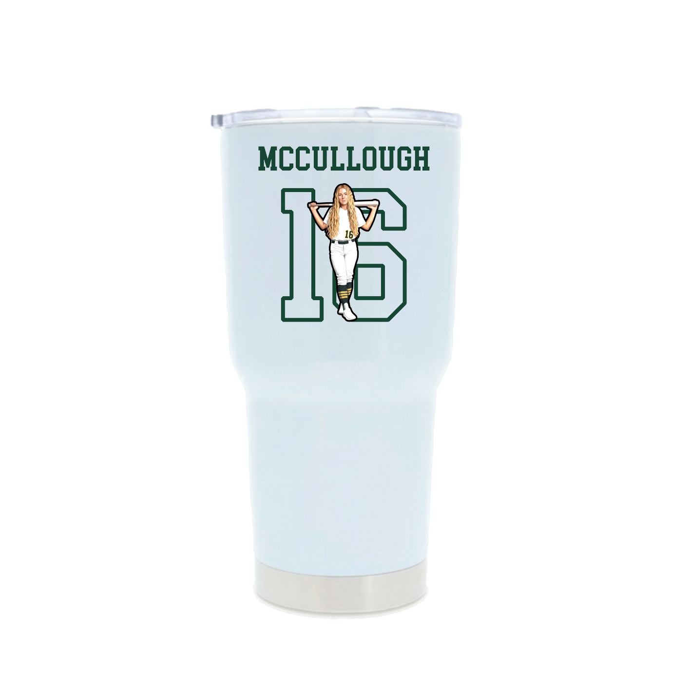 30oz Stainless Steel Tumbler — Shirsey in White
