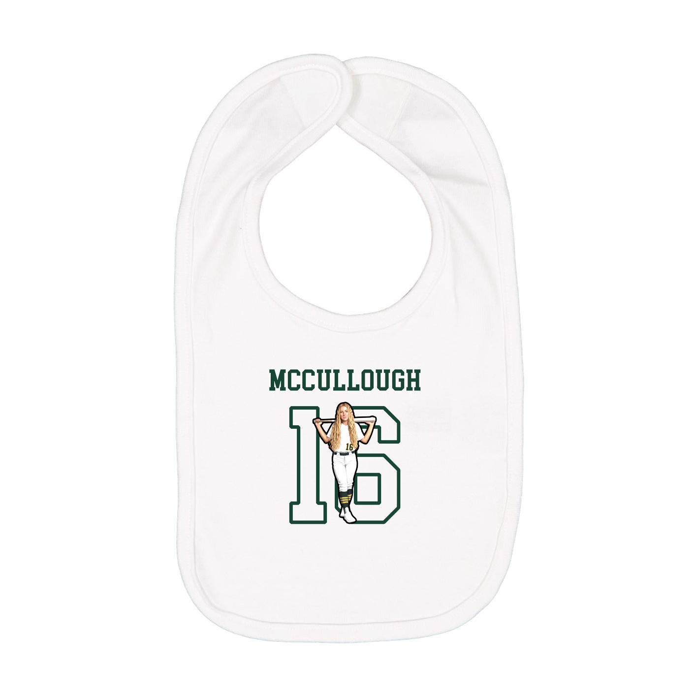 Infant Bib — Shirsey in White