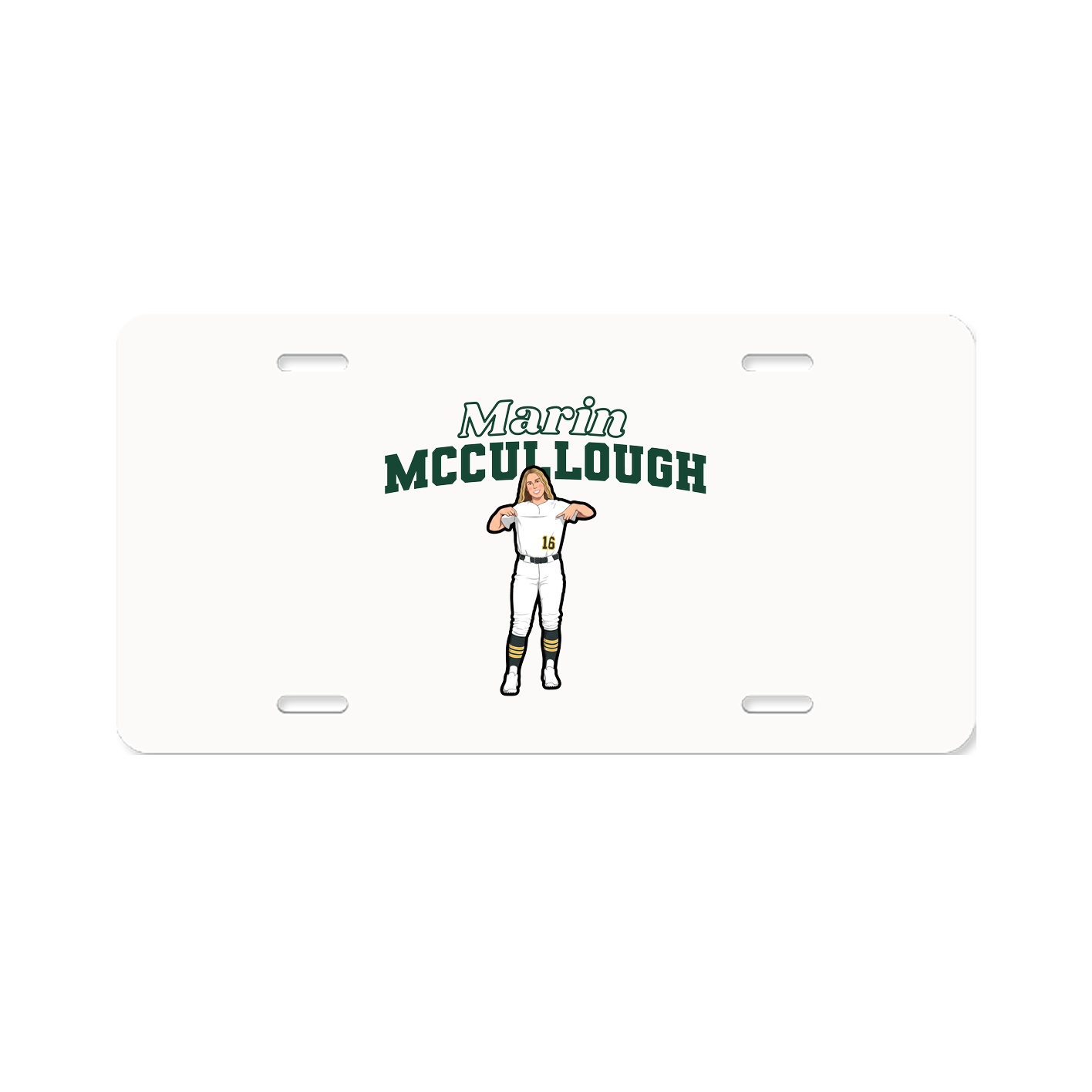 License Plate — Name Arch in Classic