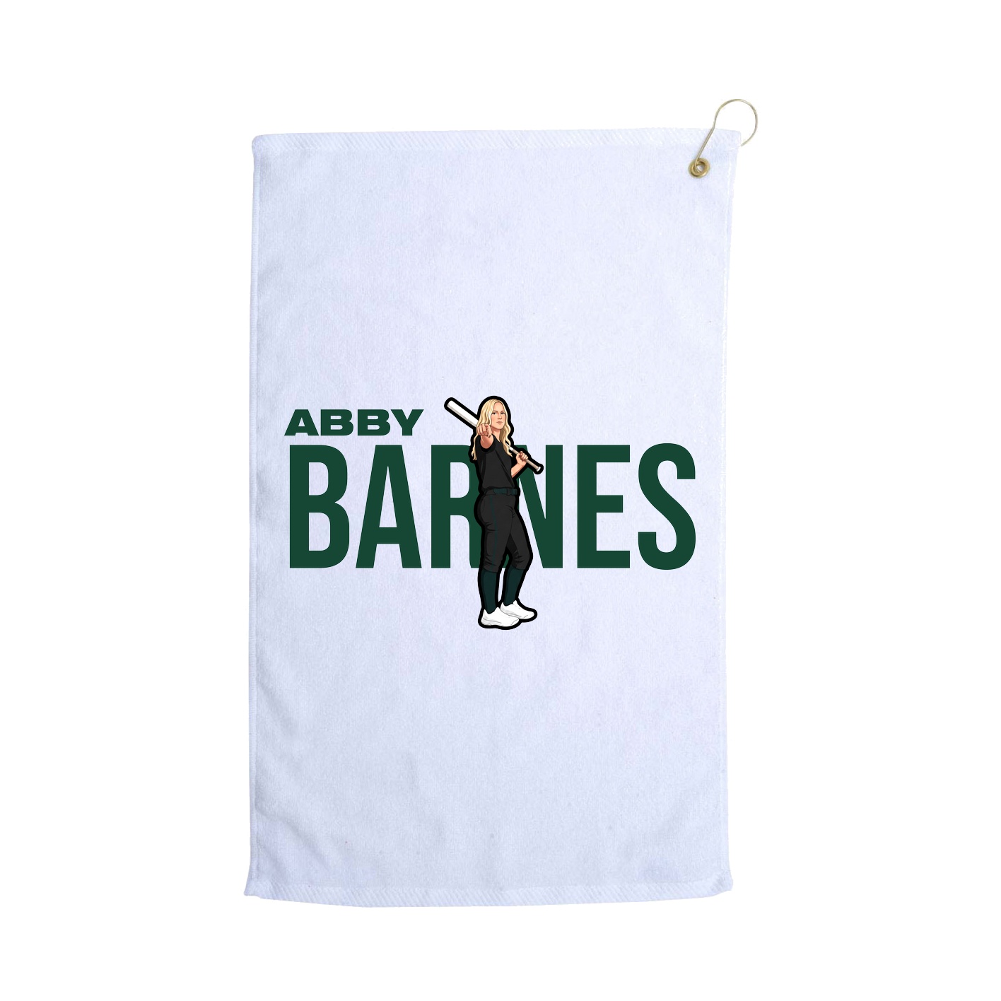 Golf Towel — Player Name in White