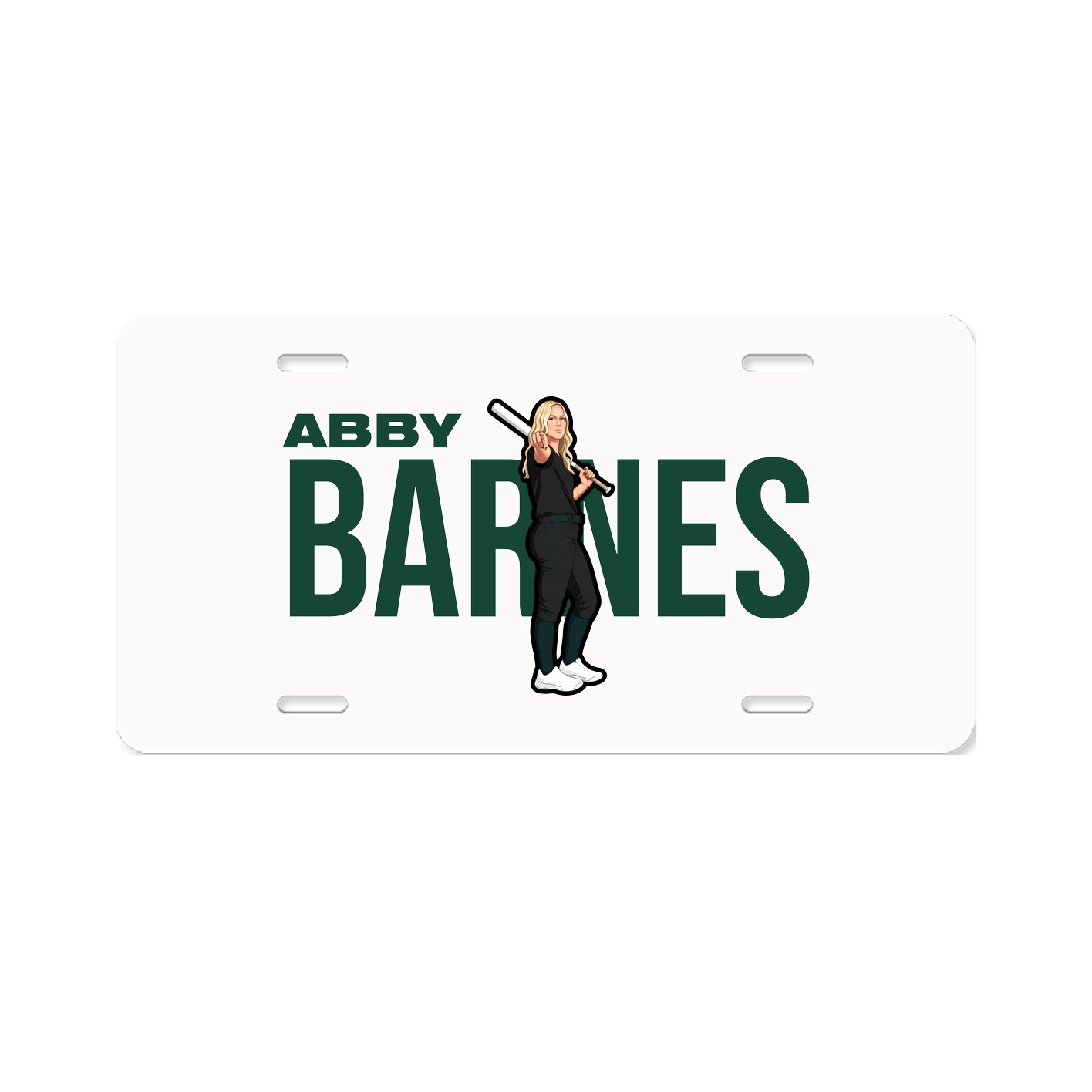 License Plate — Player Name in Classic