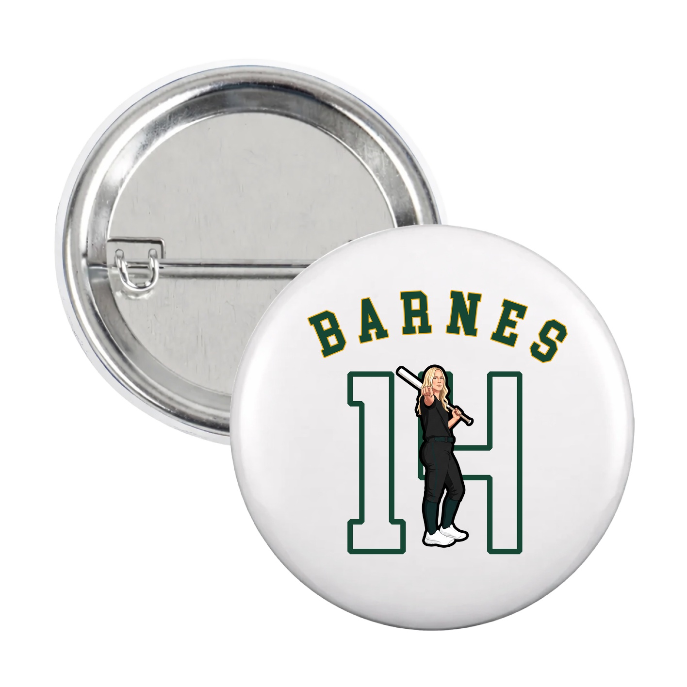 Game Day Button — Shirsey Arch in White