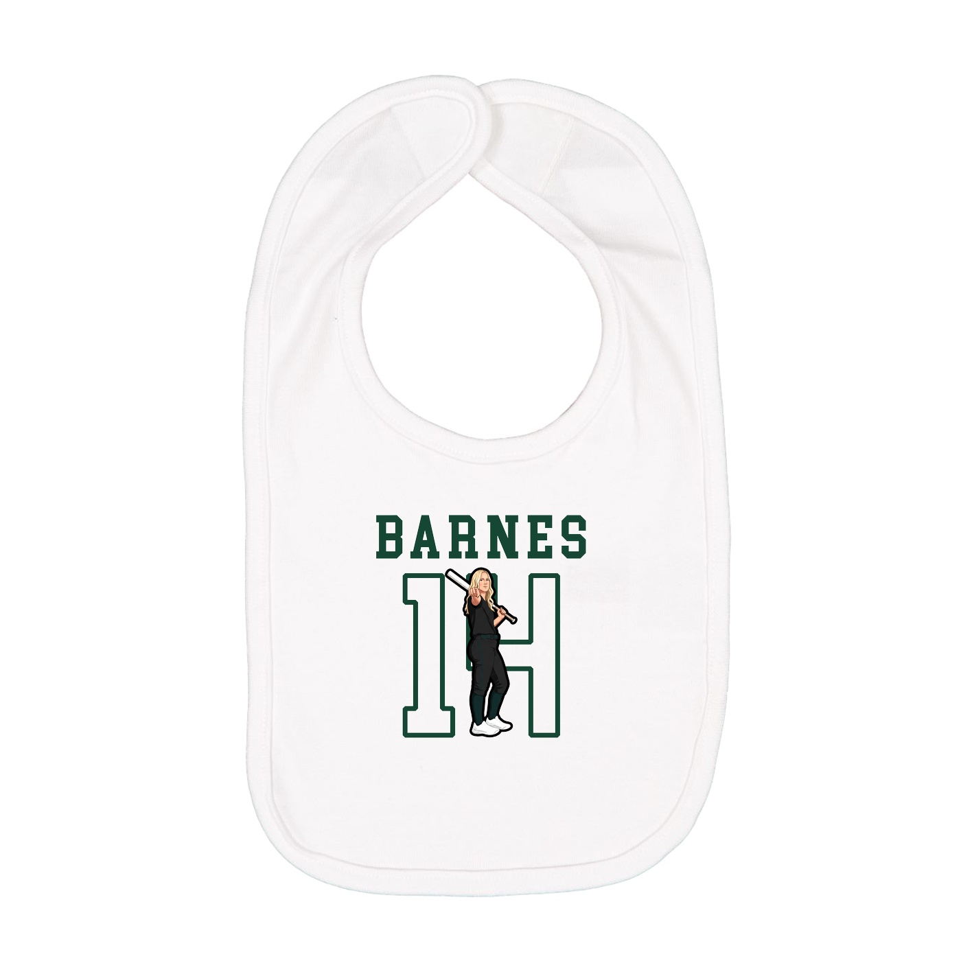 Infant Bib — Shirsey in White