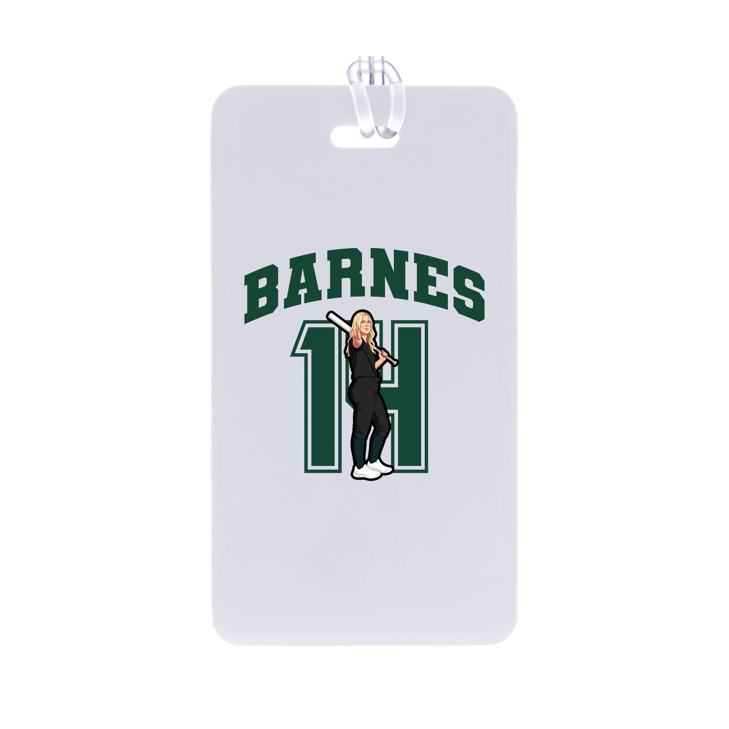 Bag Tag — Number in Classic