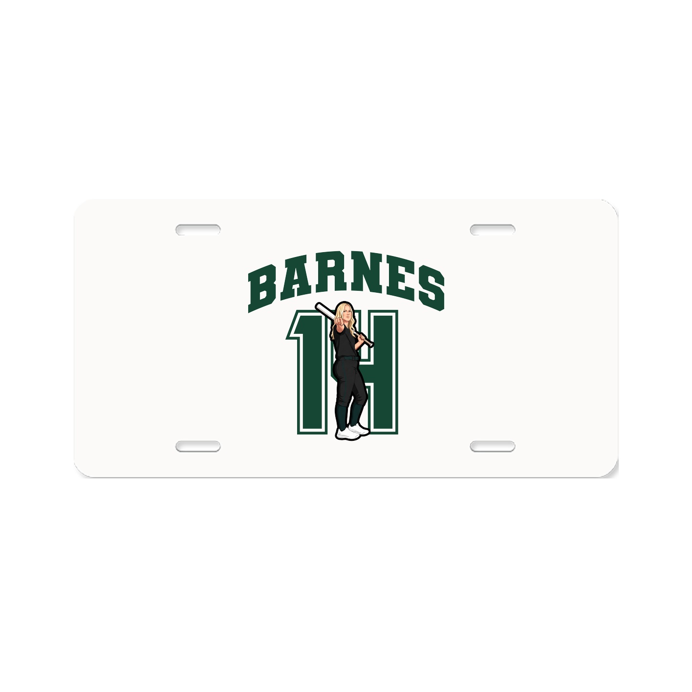 License Plate — Number in Classic