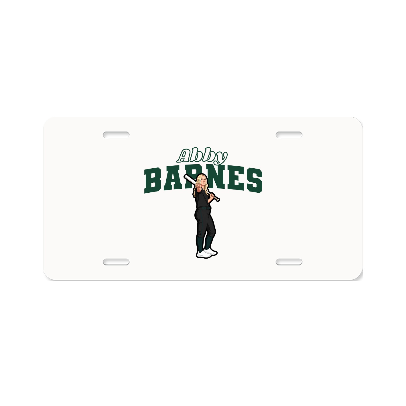 License Plate — Name Arch in Classic