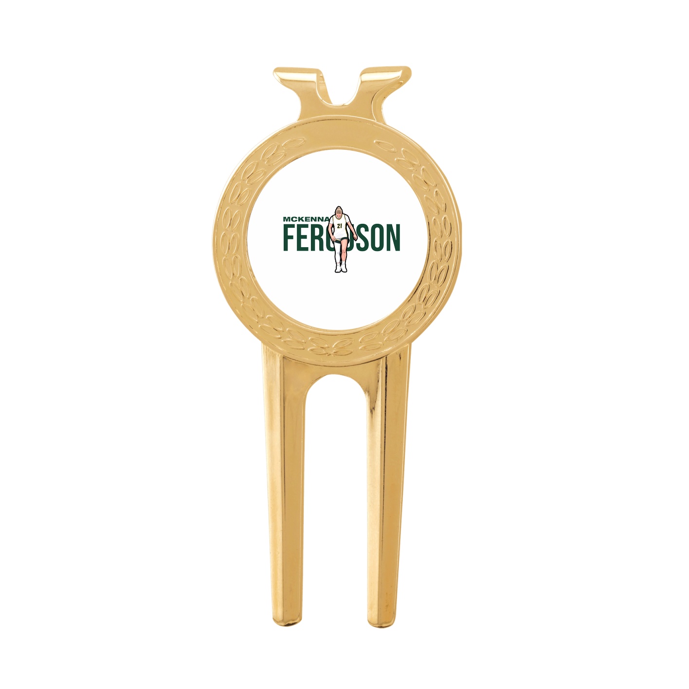 Divot Tool with Ball Marker — Player Name in Classic