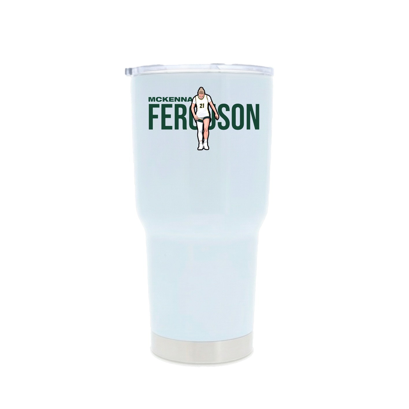 30oz Stainless Steel Tumbler — Player Name in White
