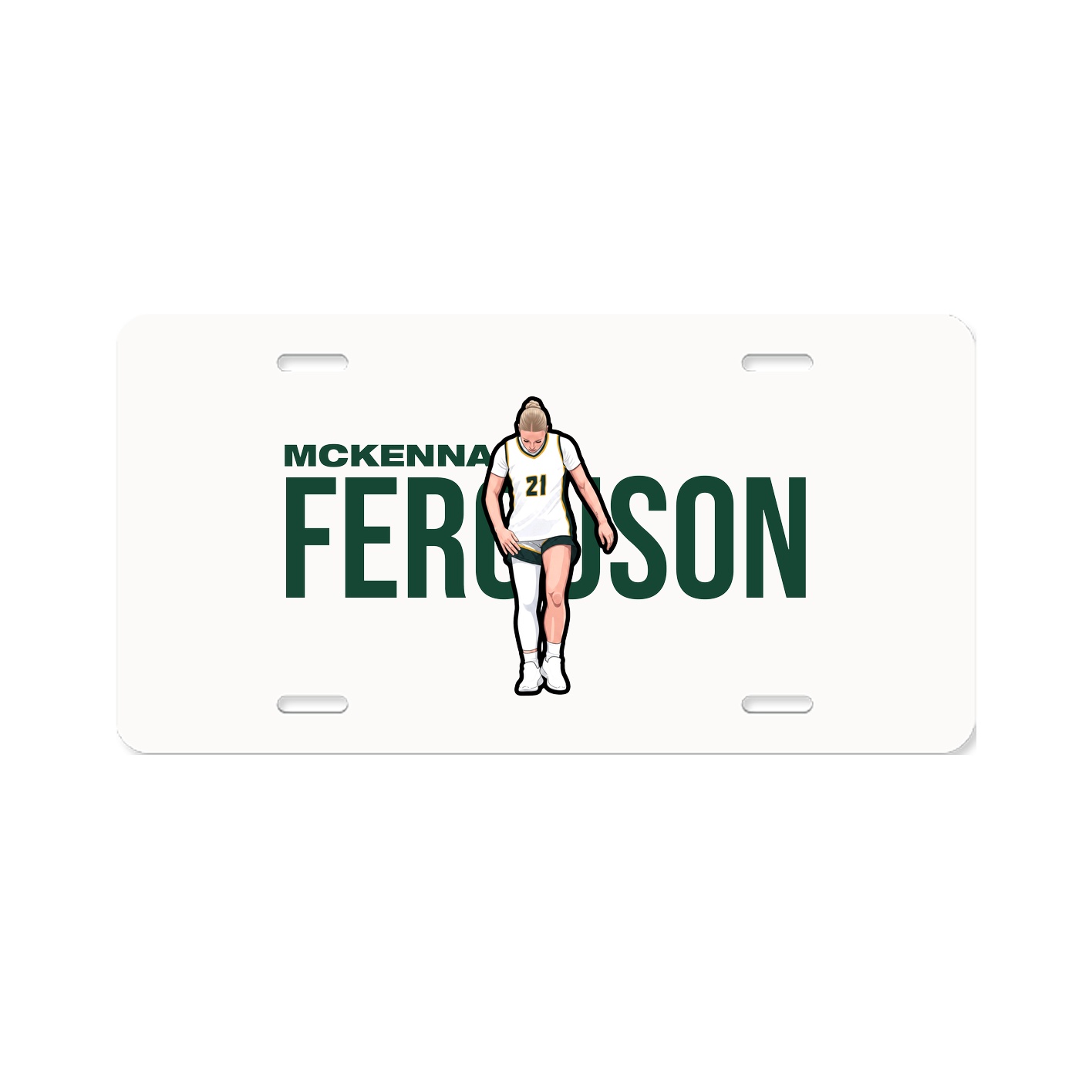 License Plate — Player Name in Classic
