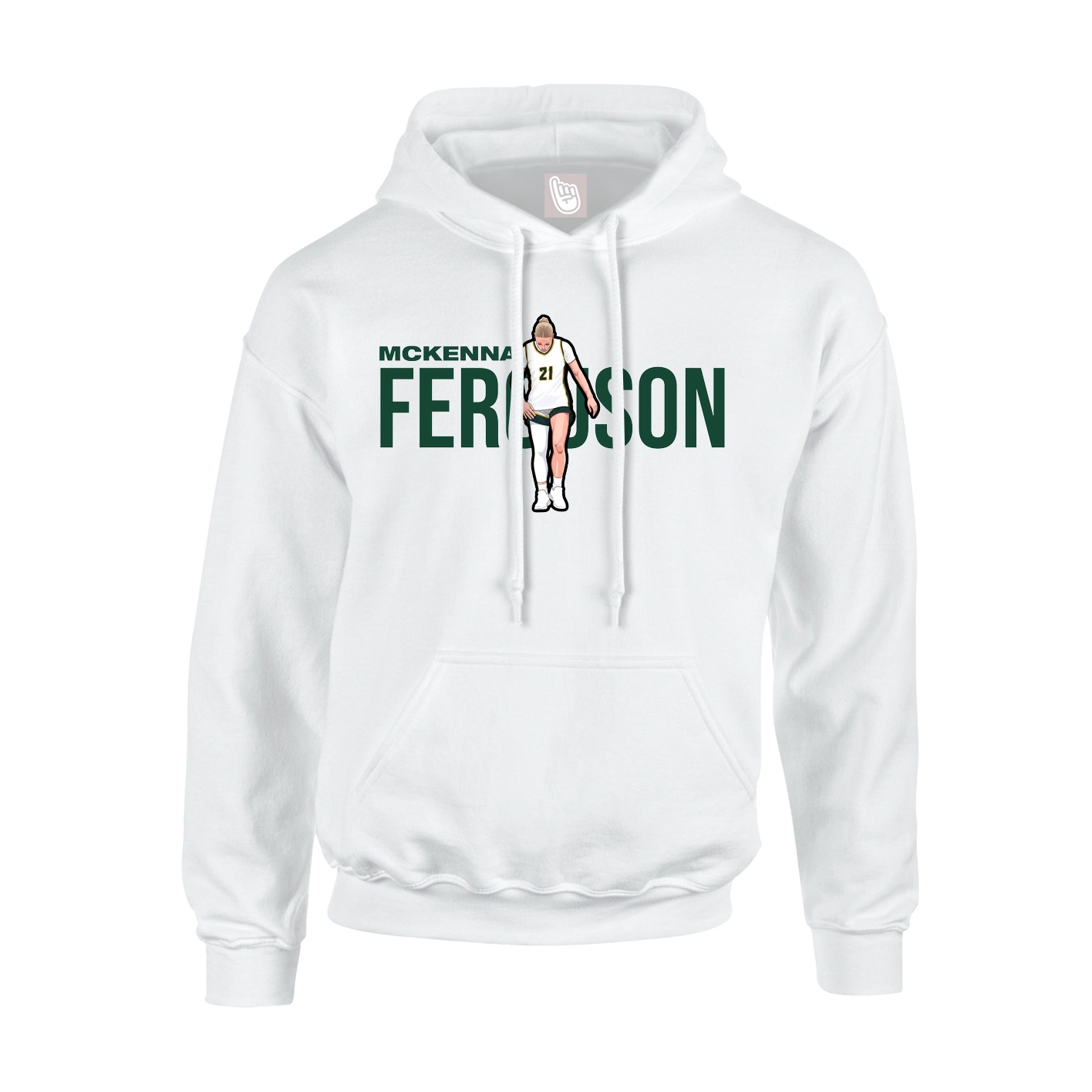 Youth Hoodie — Player Name in White