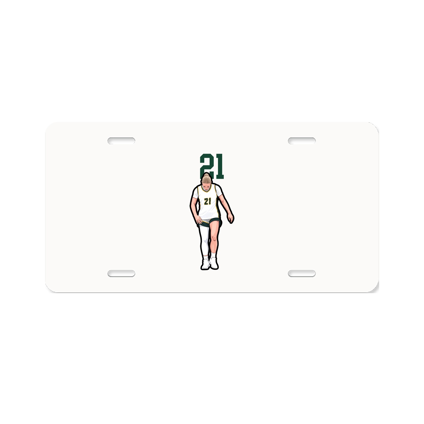 License Plate — Number Top in Classic