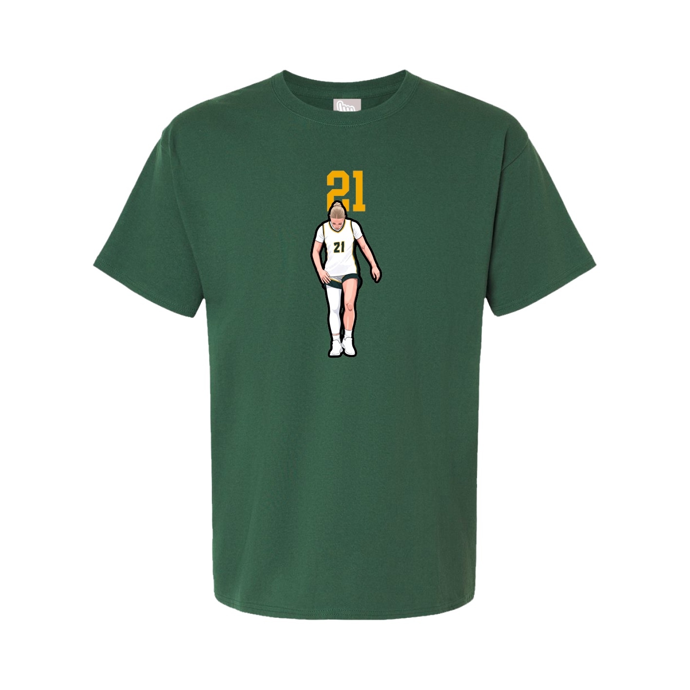 Youth Tee — Number Top in Green