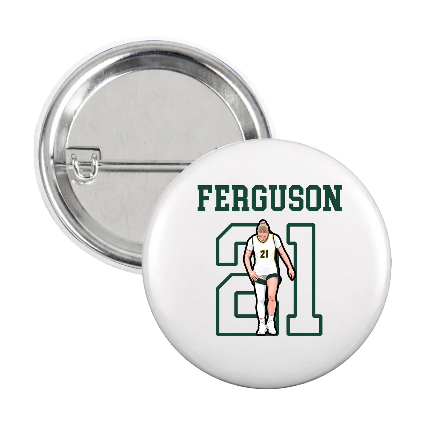 Game Day Button — Shirsey in White