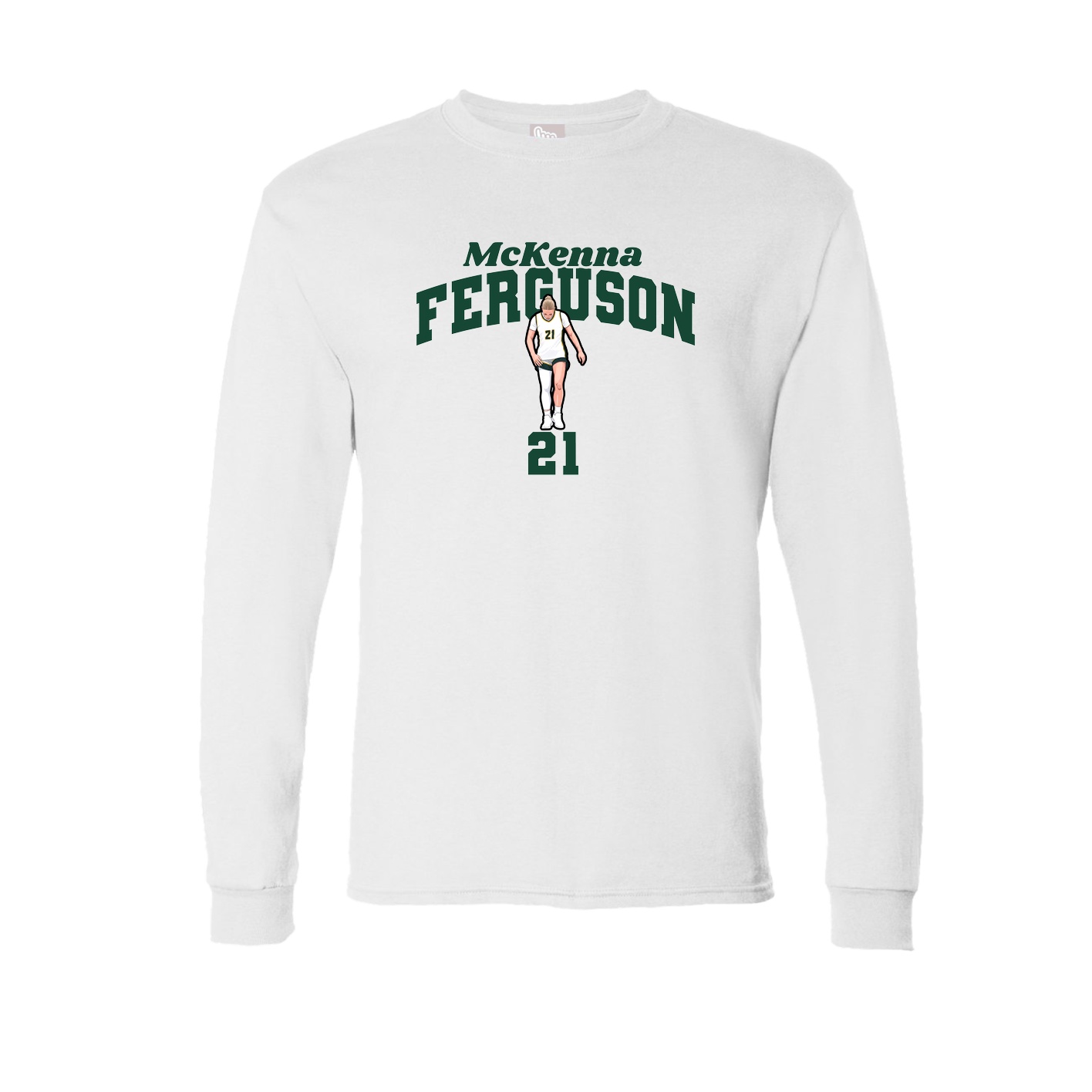 Long Sleeve Tee — Signature Arch in White