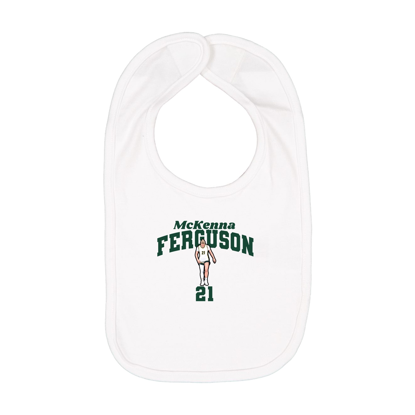 Infant Bib — Signature Arch in White