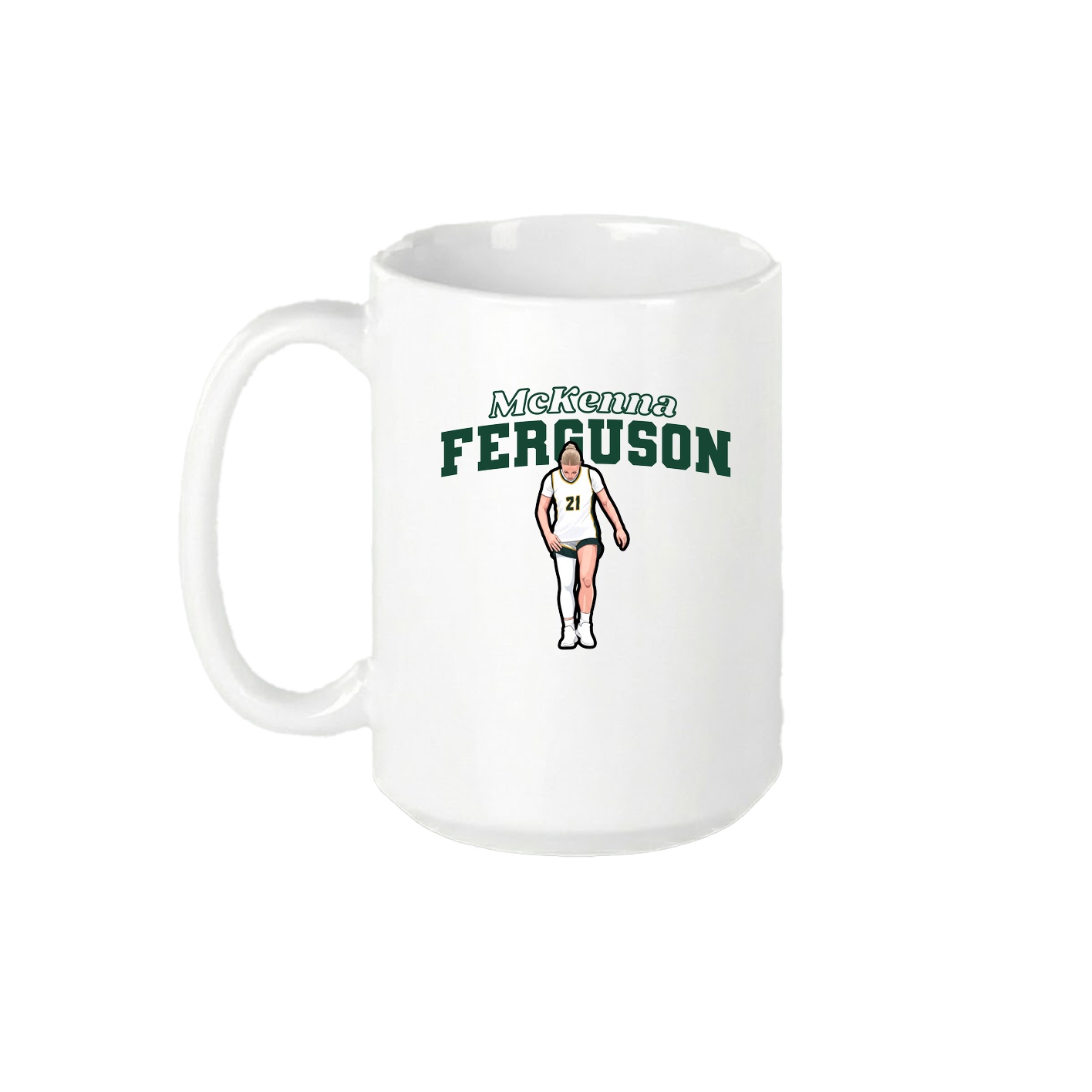 15oz Coffee Mug — Name Arch in White