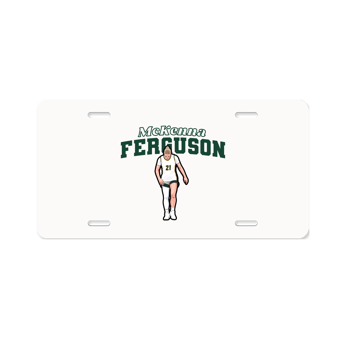 License Plate — Name Arch in Classic