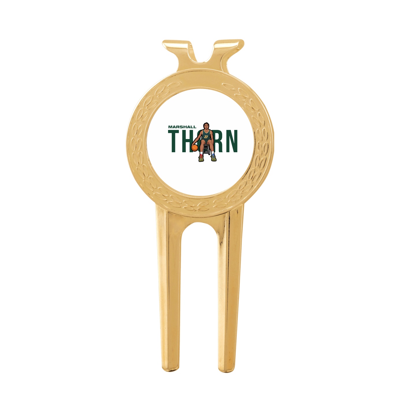 Divot Tool with Ball Marker — Player Name in Classic