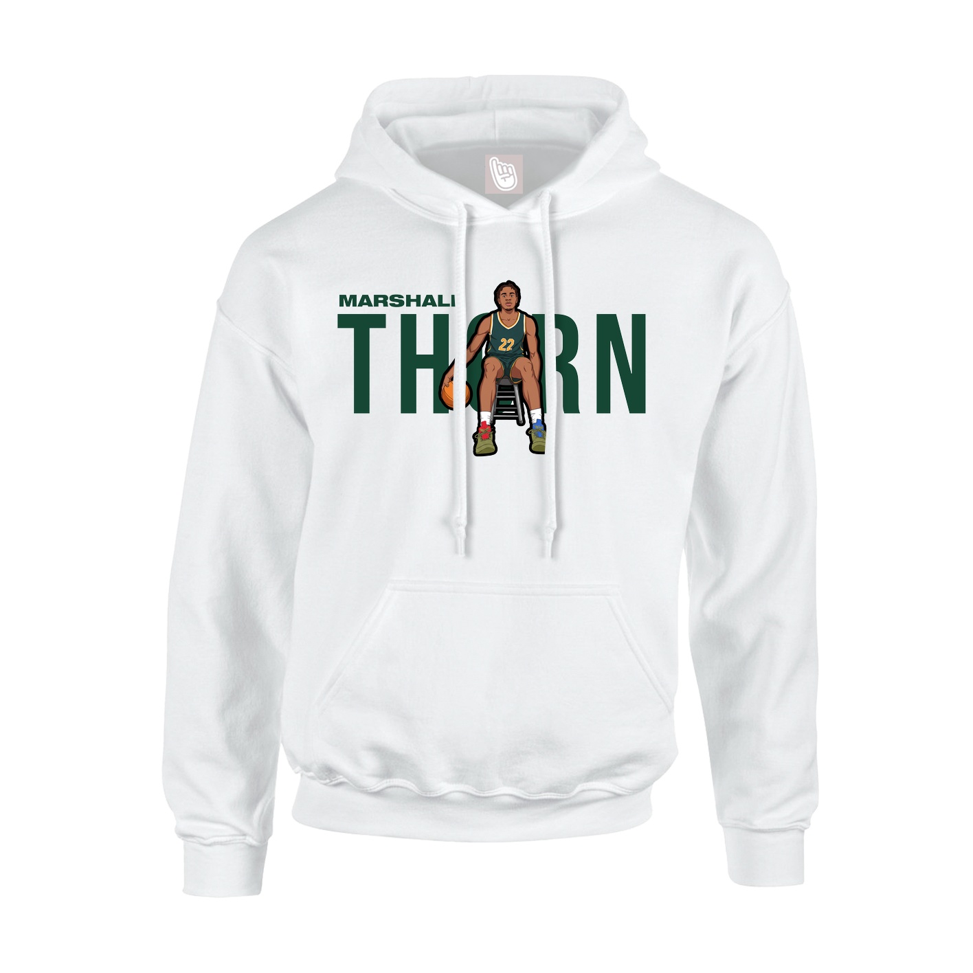Hoodie — Player Name in White