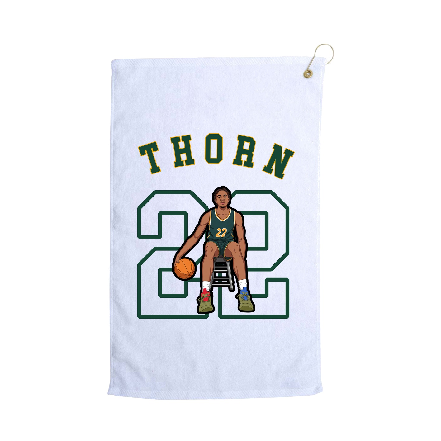 Golf Towel — Shirsey Arch in White