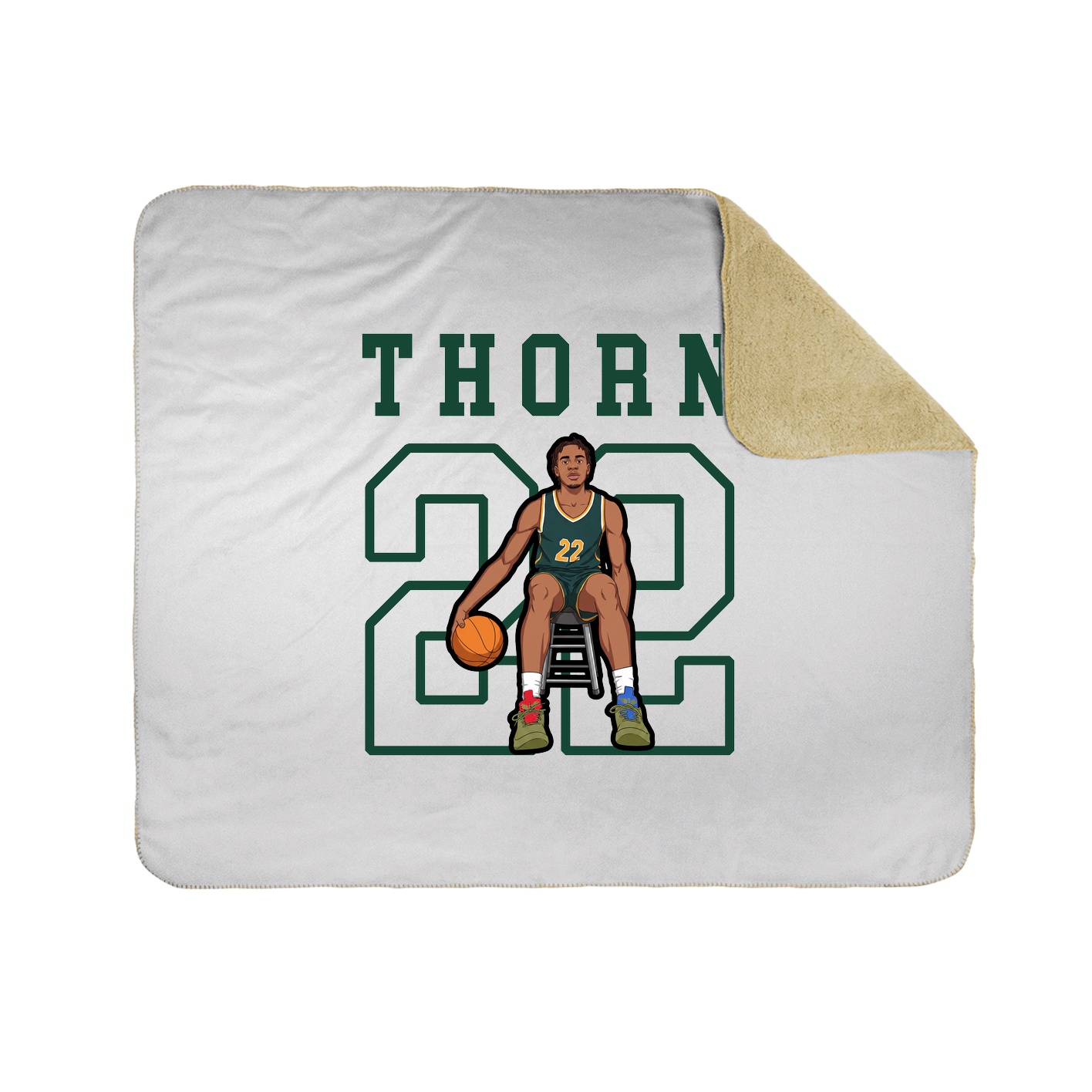 Throw Blanket — Shirsey in White