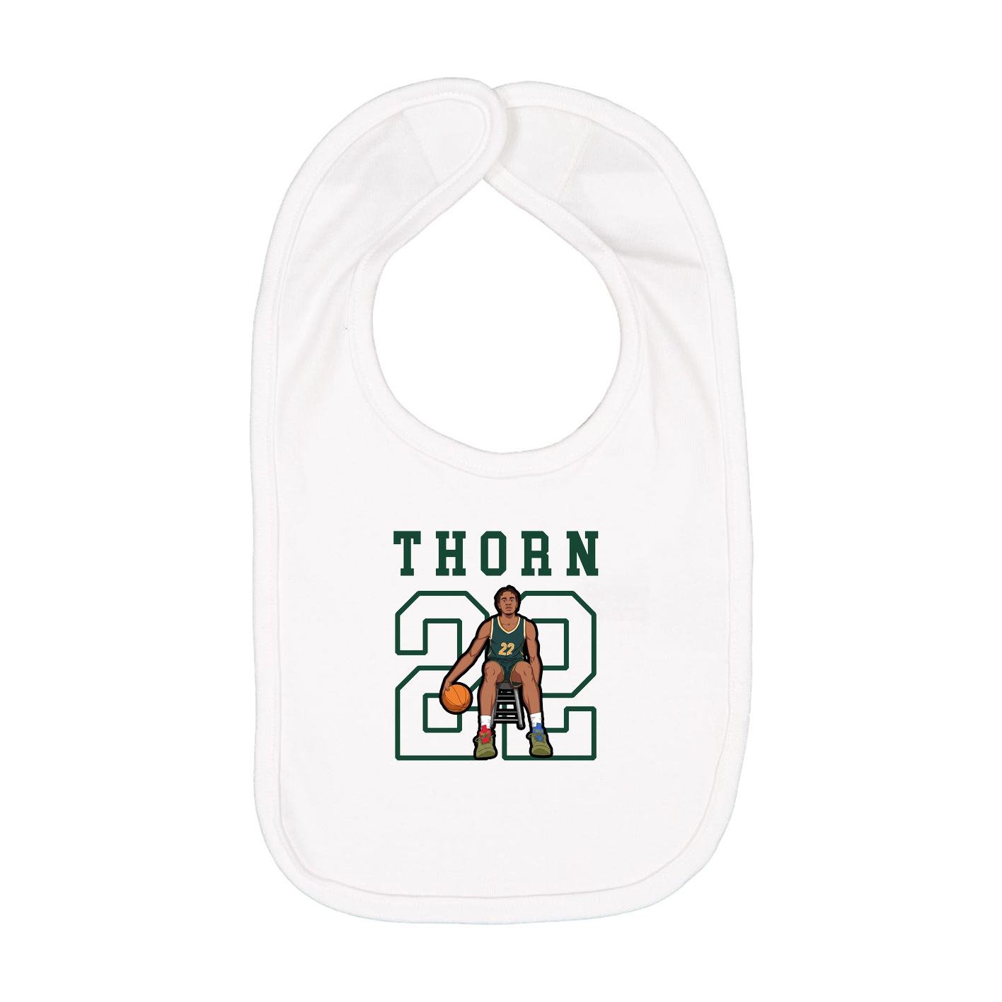 Infant Bib — Shirsey in White