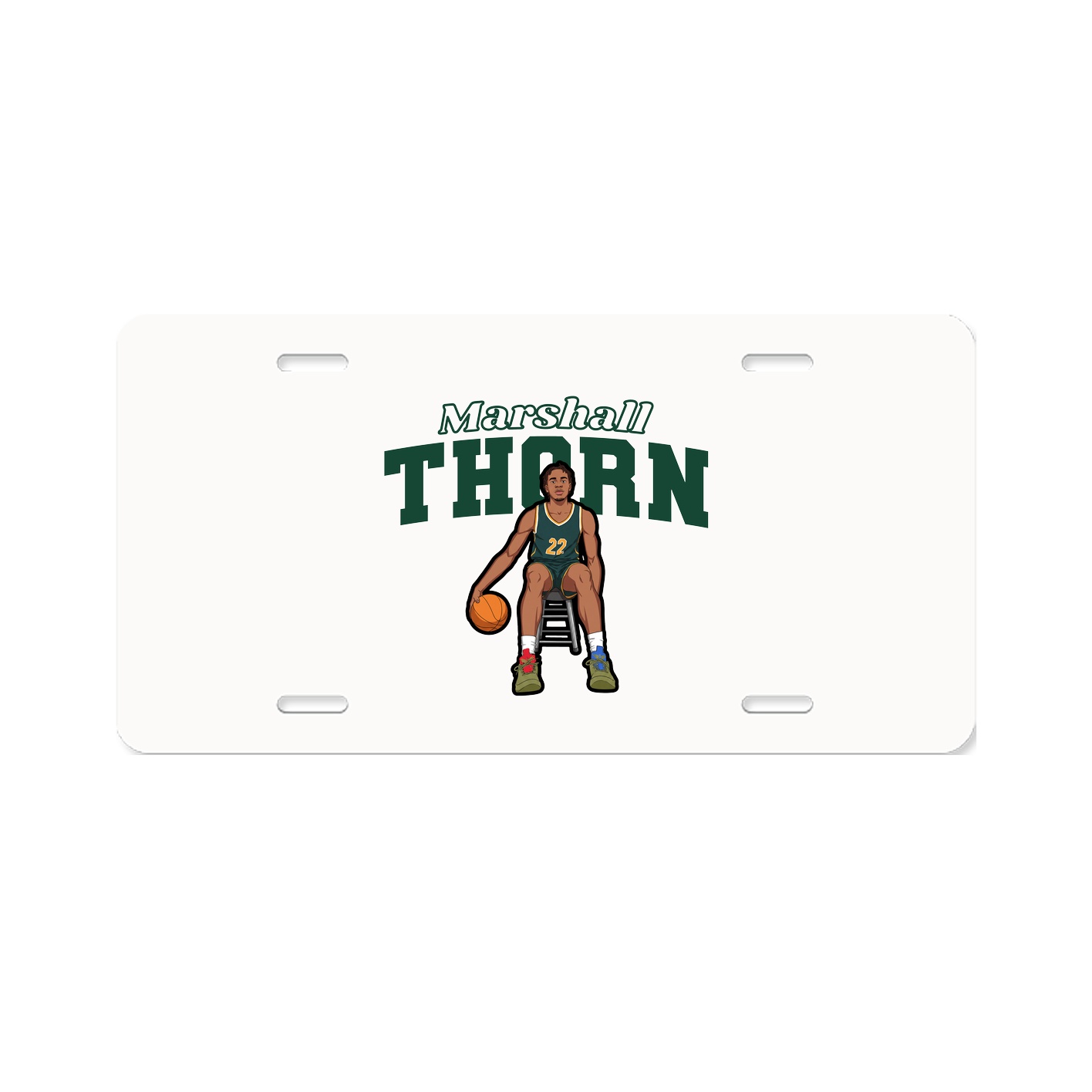 License Plate — Name Arch in Classic