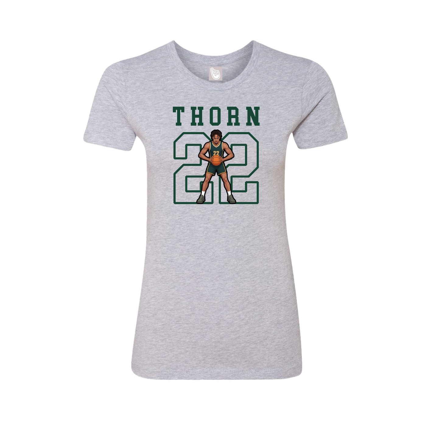Fitted Women's Tee — Shirsey in Grey
