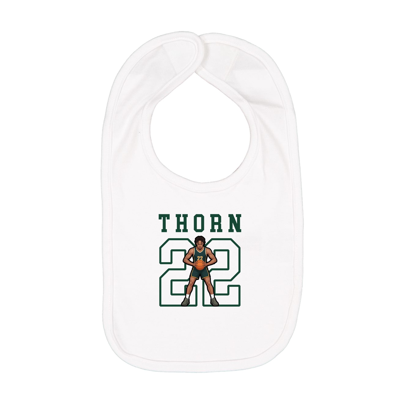 Infant Bib — Shirsey in White