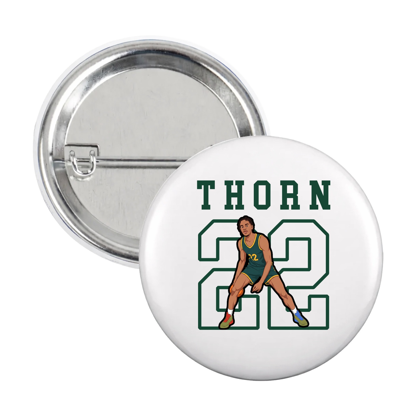 Game Day Button — Shirsey in White