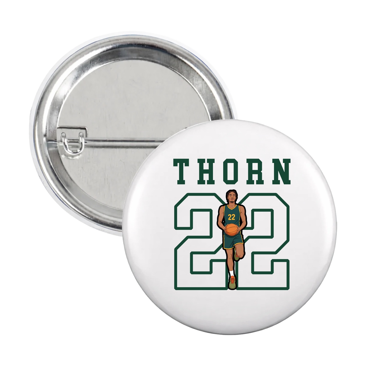 Game Day Button — Shirsey in White