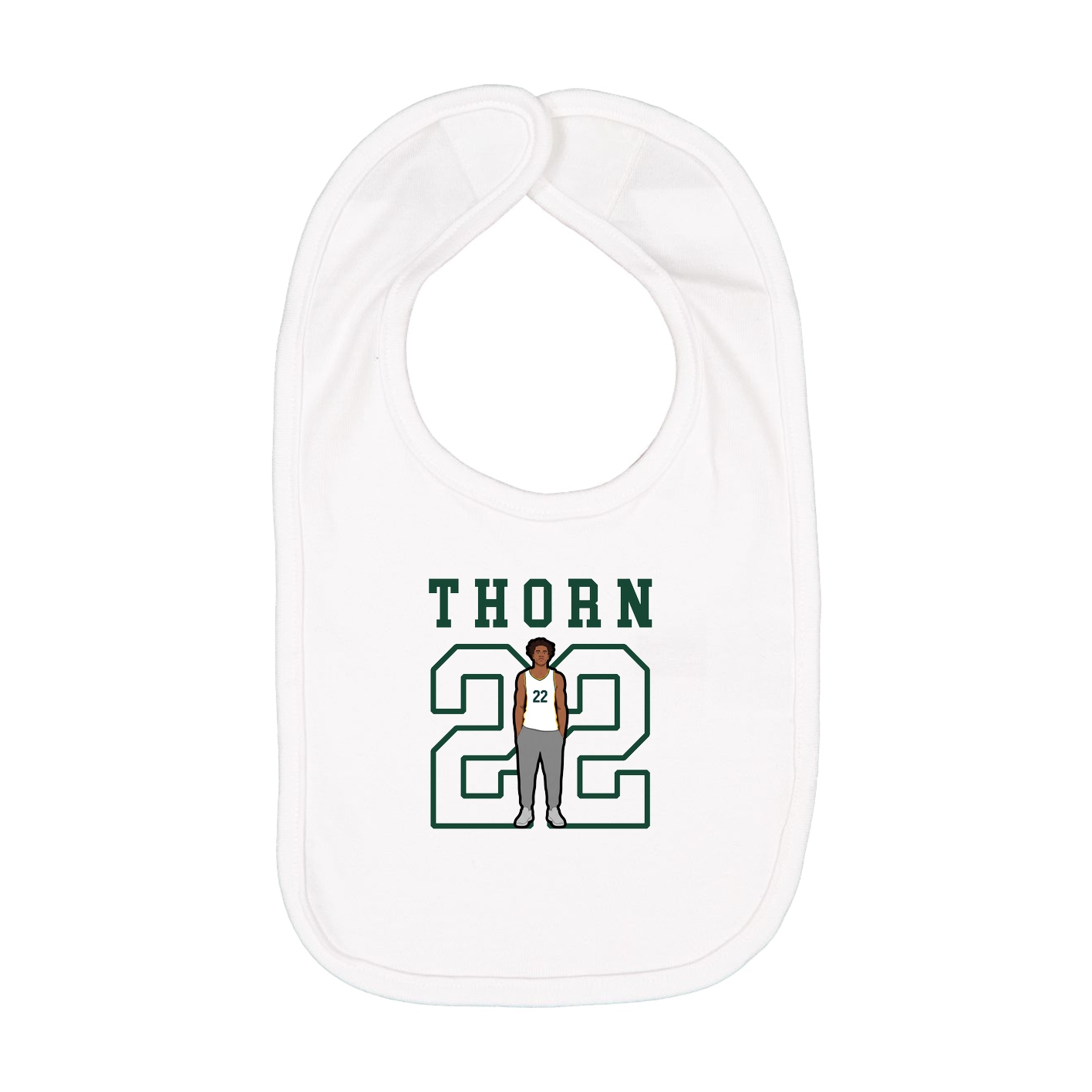 Infant Bib — Shirsey in White