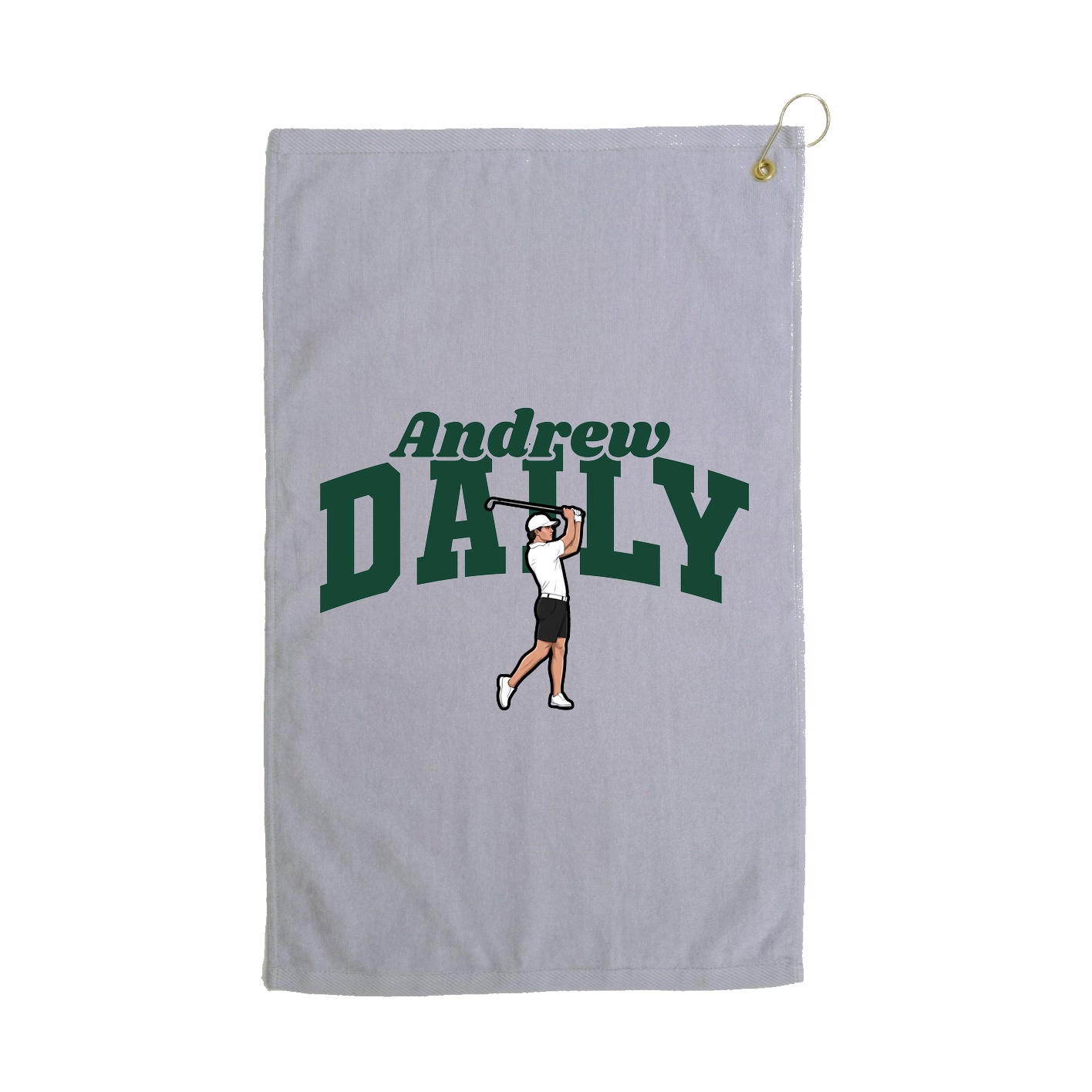 Golf Towel — Signature Arch in Grey