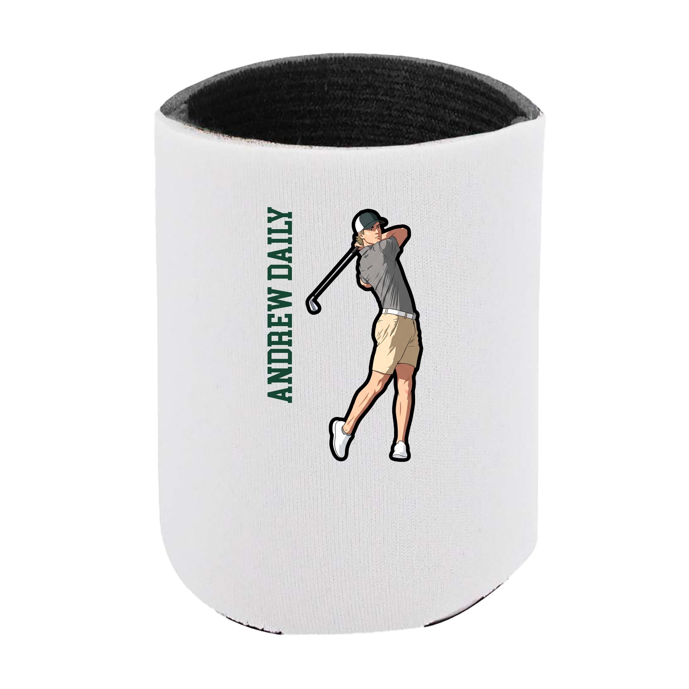 Can Holder — Name Vertical in White