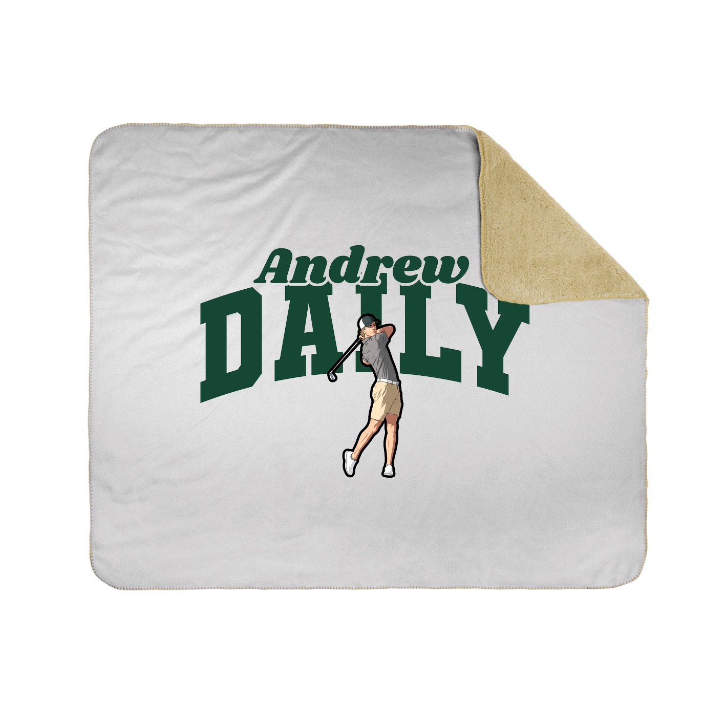 Throw Blanket — Signature Arch in White