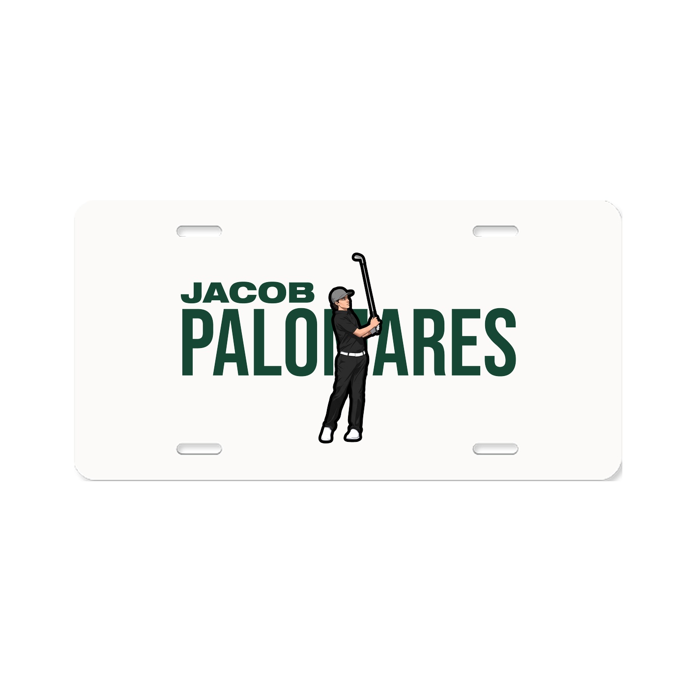License Plate — Player Name in Classic