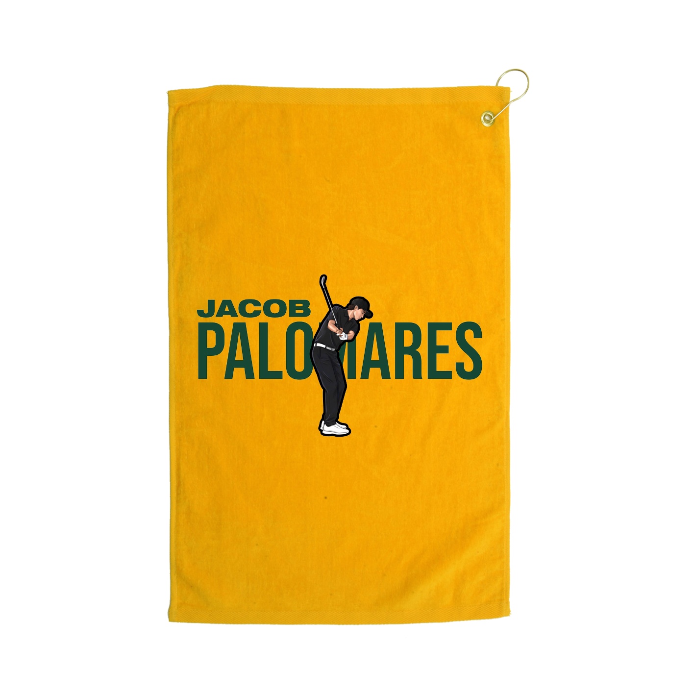 Golf Towel — Player Name in Gold