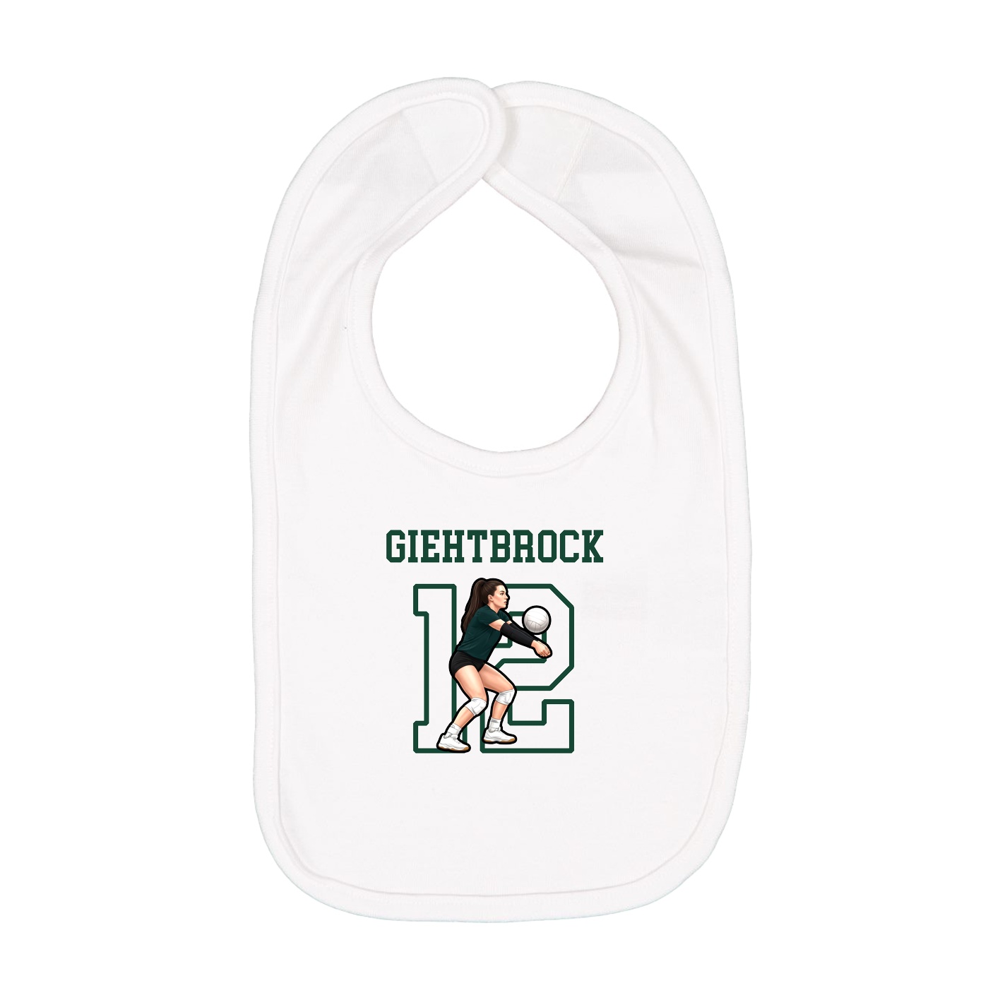 Infant Bib — Shirsey in White
