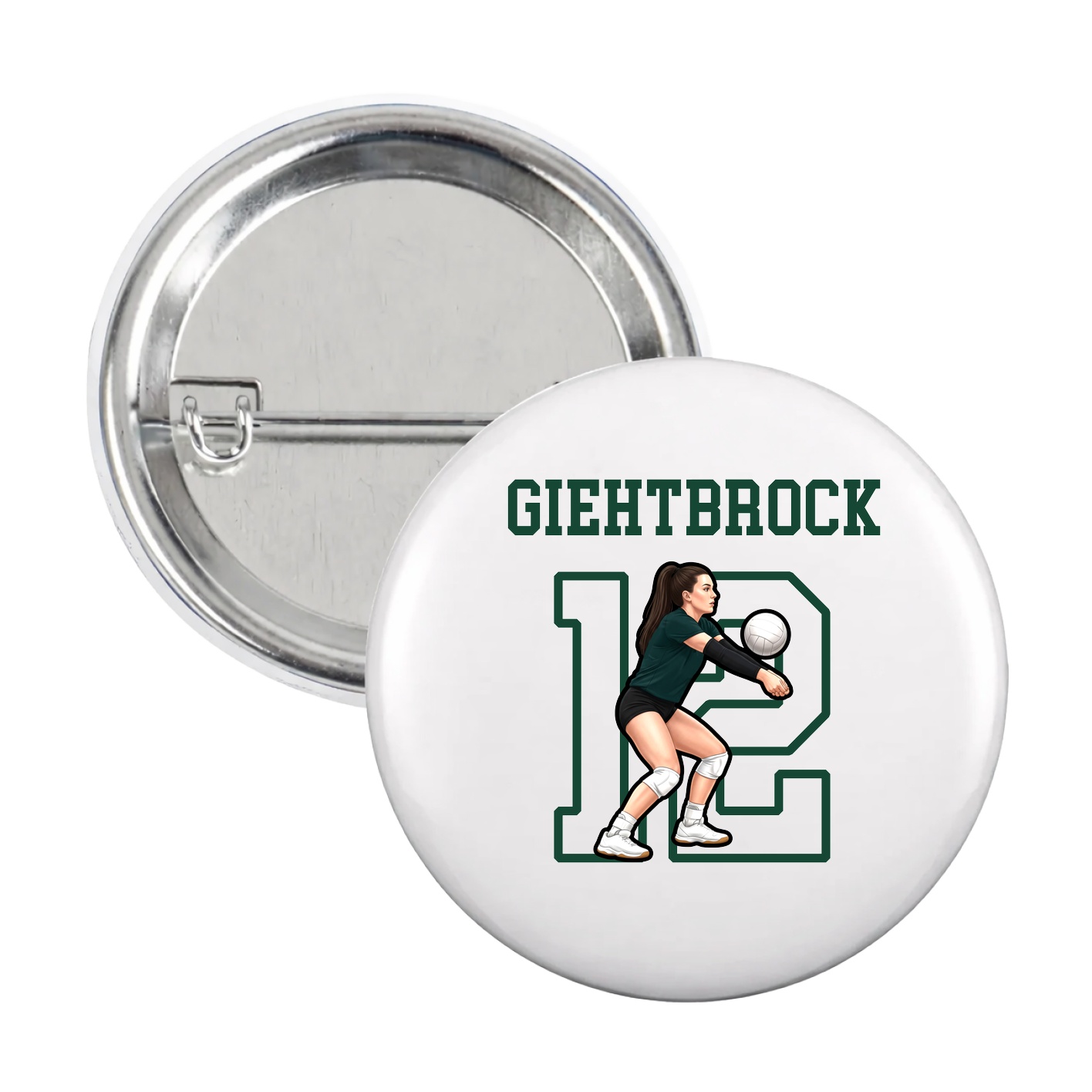 Game Day Button — Shirsey in White