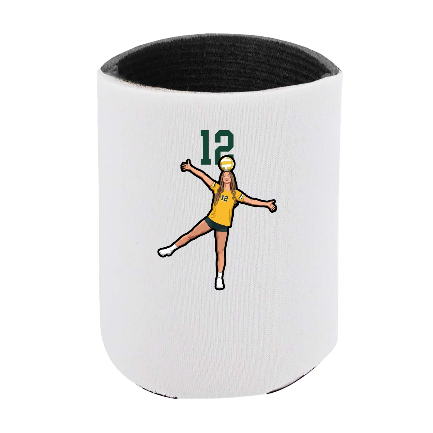 Can Holder — Number Top in White