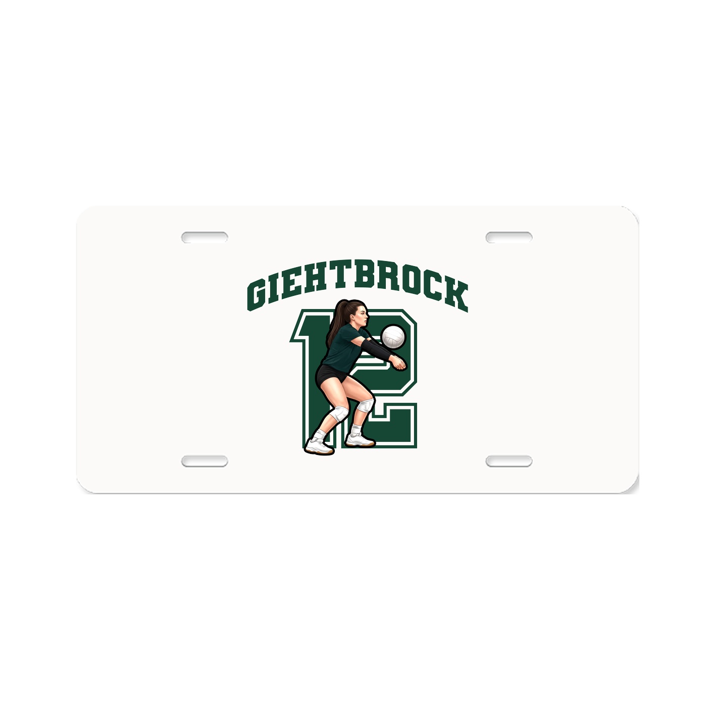 License Plate — Number in Classic