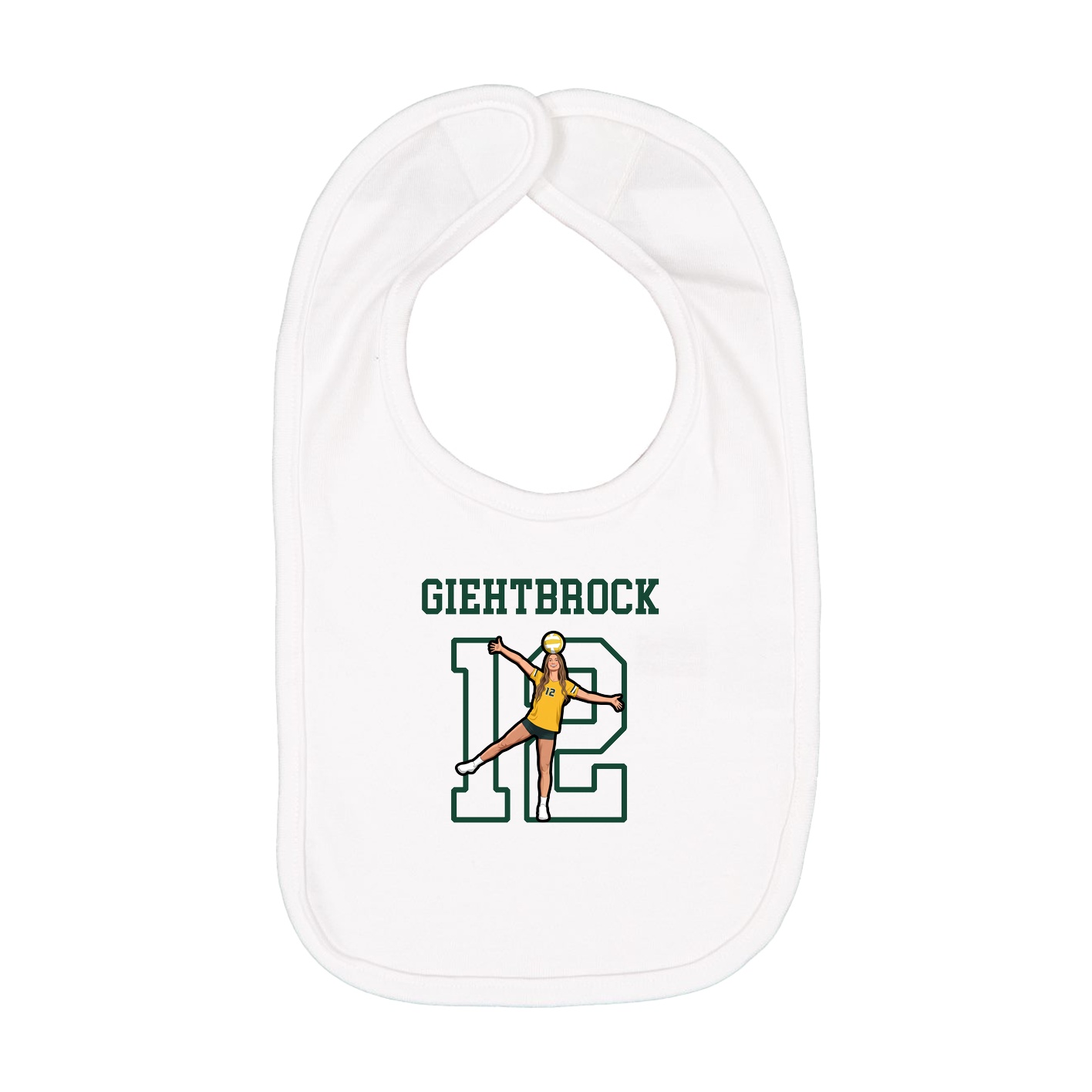 Infant Bib — Shirsey in White