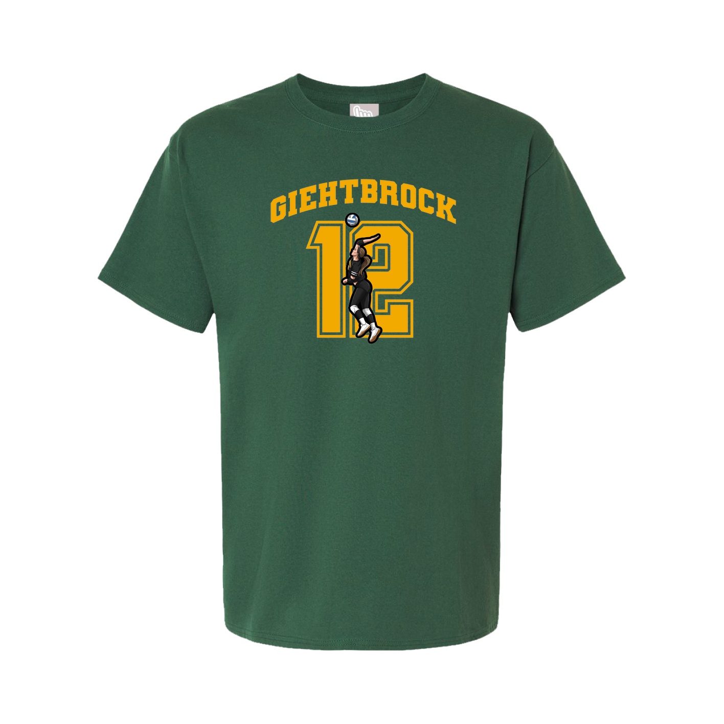 Youth Tee — Number in Green