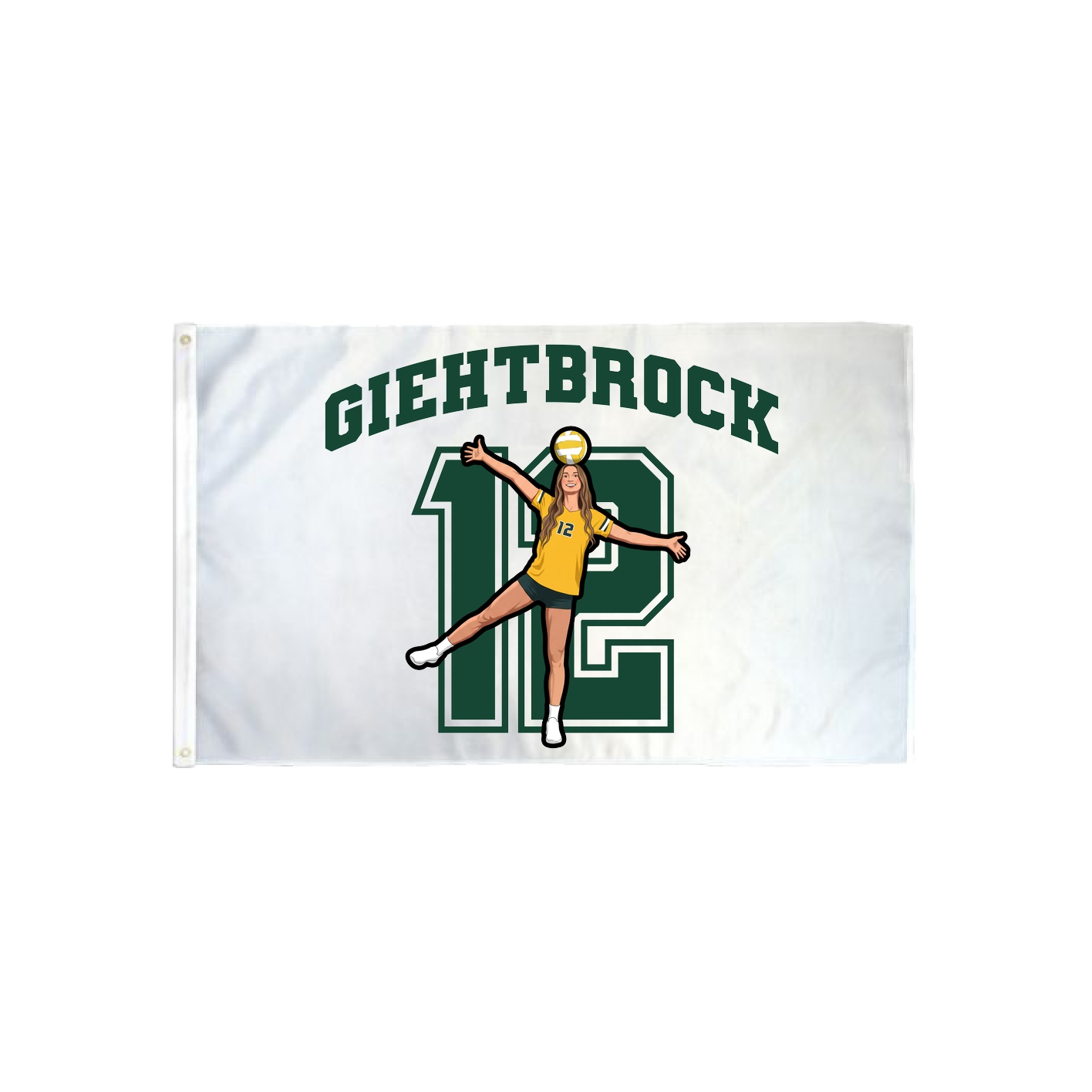 3x5 Flag — Number in Classic
